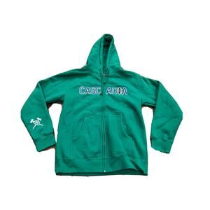 Terrace Tested No Pity Green Cascadia Full Zip Hoodie Sweatshirt Jacket Size S